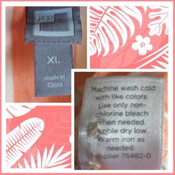 JCPenney Summery Tangerine Striped Top - Picture 6 of 7